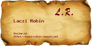 Laczi Robin névjegykártya